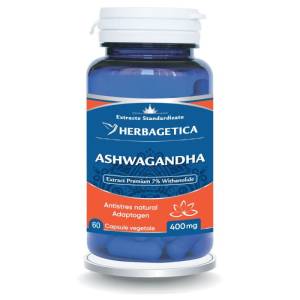 Ashwagandha 400 mg – Adaptogen natural pentru stres, echilibru și vitalitate
