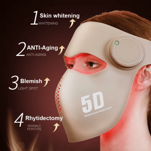 Mască Facială LED Profesională SR-M1 – Terapie cu Lumină Multi-Spectrală pentru Îngrijire și Revitalizare Facială